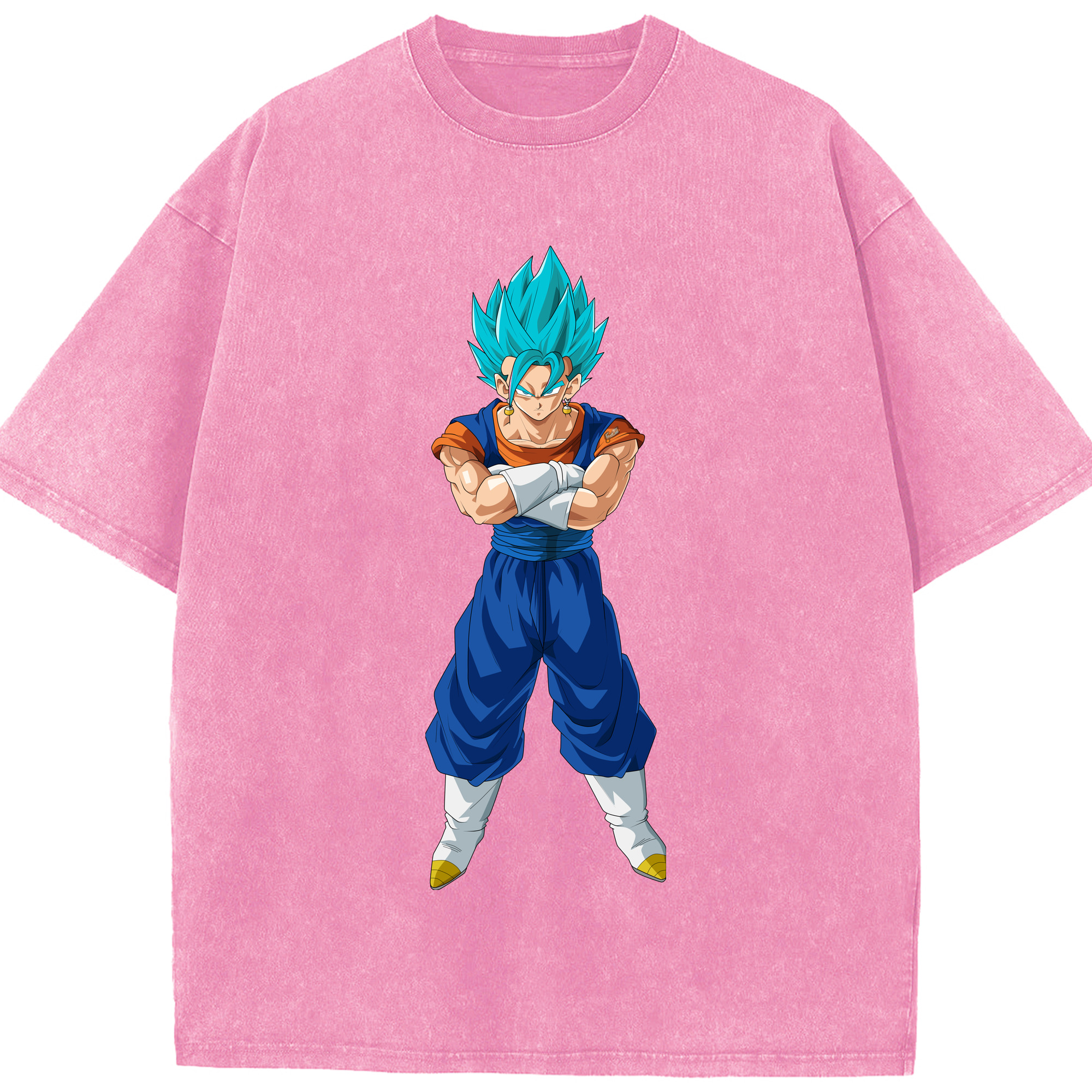 （画像用） ドラゴンボール ベジット DRAGON BALL Vegetto 綿100% ヴィンテージ風 半袖Tシャツ（フロントプリント）